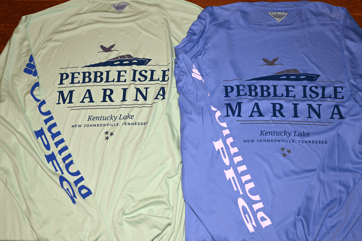Kentucky Lake Boat Slip - Pebble Isle Ship Store - long sleeved shirts