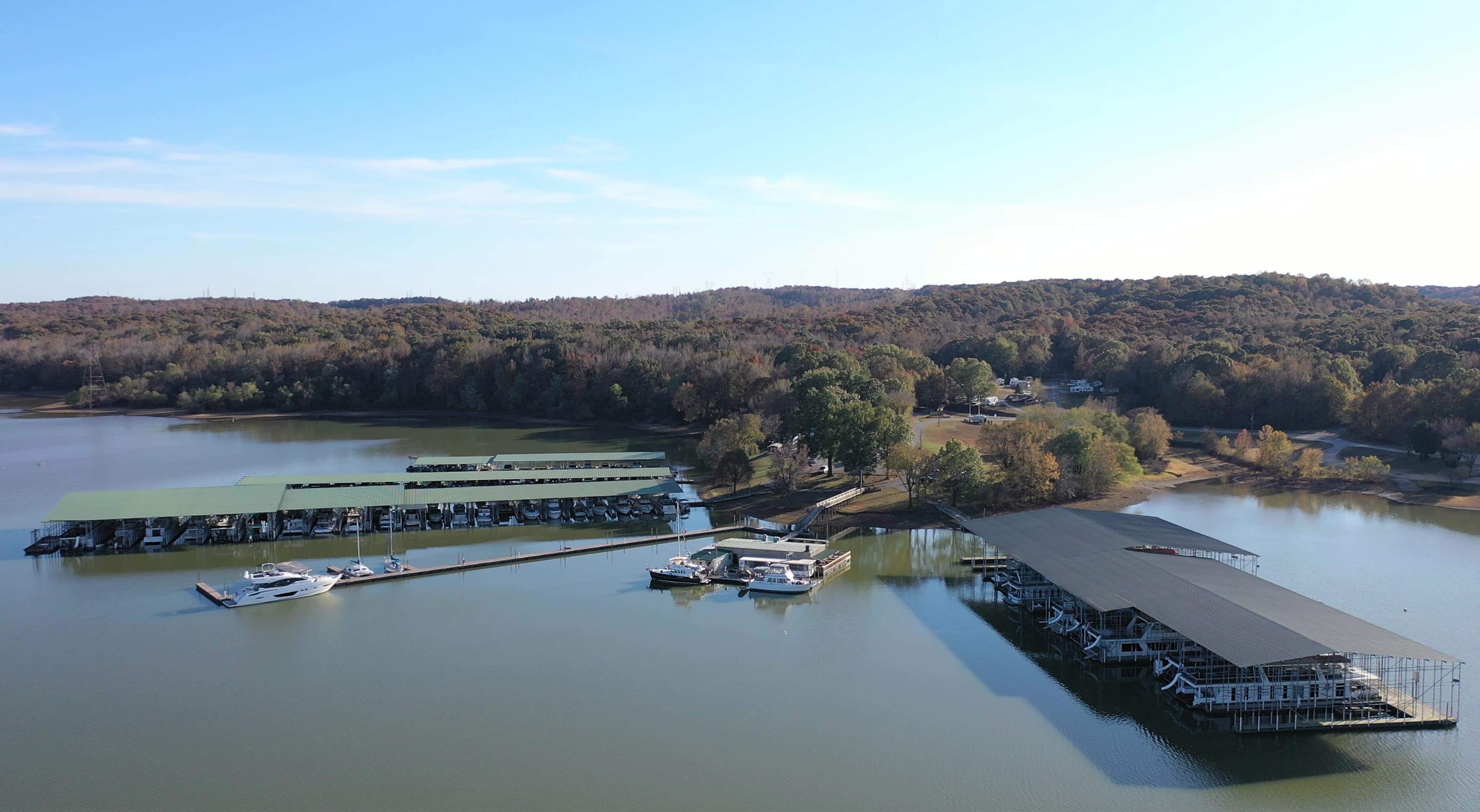 Kentucky lake boat slip.