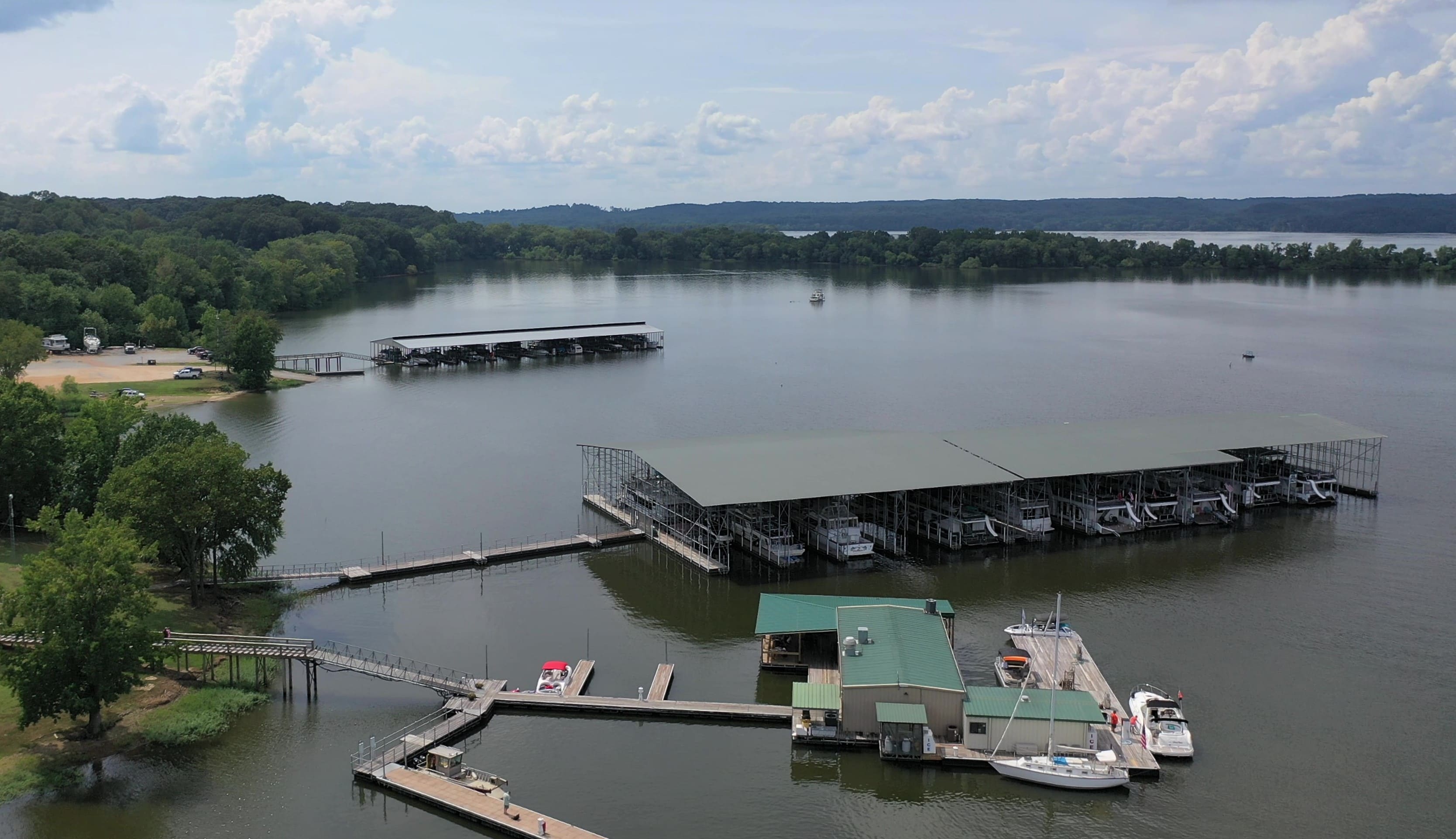 Kentucky lake boat slip.