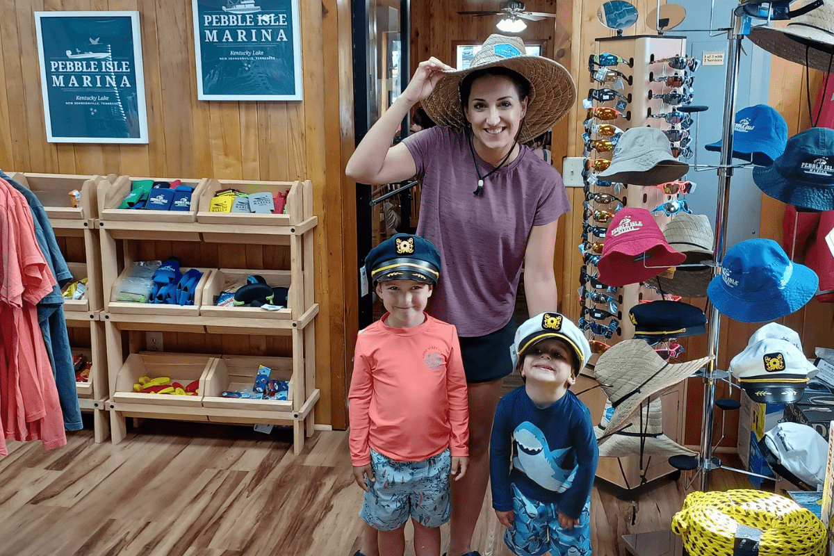 Kentucky Lake Boat Slip - Pebble Isle Ship Store - store interior