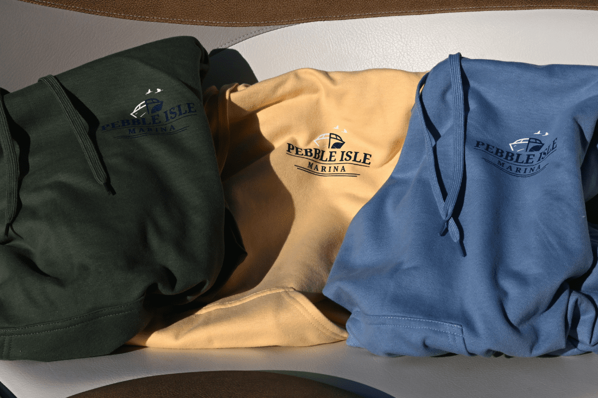 Kentucky Lake Boat Slip - Pebble Isle Ship Store - hoodies