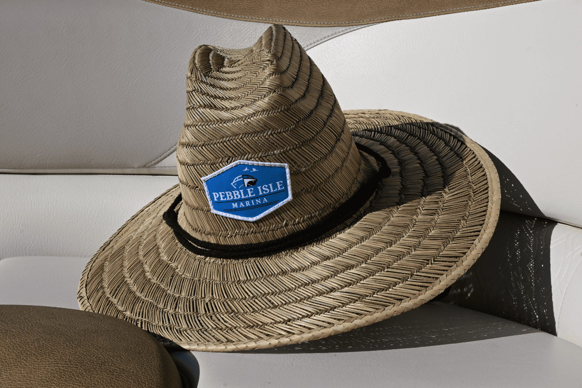 Kentucky Lake Boat Slip - Pebble Isle Ship Store - straw fishing hat